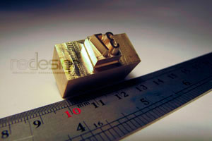 Μπρούτζινη σφραγίδα για πυρογραφία