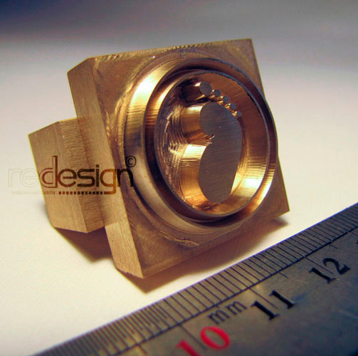 Μπρούτζινη Σφραγίδα για  Πυρογραφία